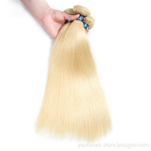 613 Blonde Bundles Cuticle Aligned Raw Unprocessed 100% Human Virgin Hair Bundle 12A Double Drawn 613 Hair Extensions Vendors